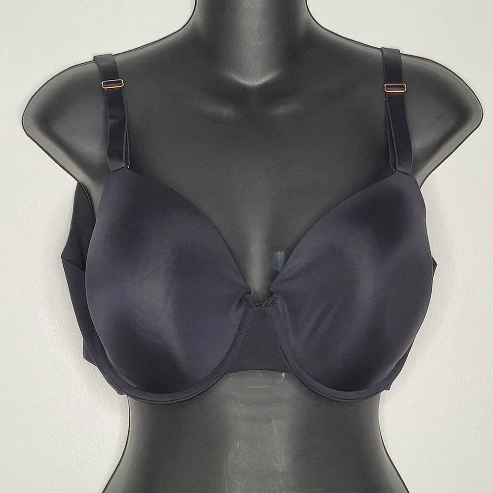 Soma Women's‎ Vanishing 360 Perfect Coverage Black Bra Size 36DD Underwire